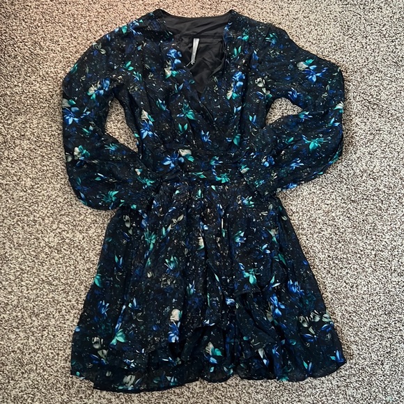 Anthropologie ruched floral mini dress - Picture 2 of 10